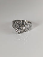 Silver Steed Wolf Silver Ring