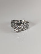 Silver Steed Wolf Silver Ring
