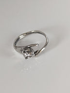 Silver Steed Jumping Cat Silver Ring