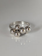 Silver Steed Jiggly Balls Silver Ring