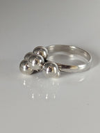 Silver Steed Jiggly Balls Silver Ring