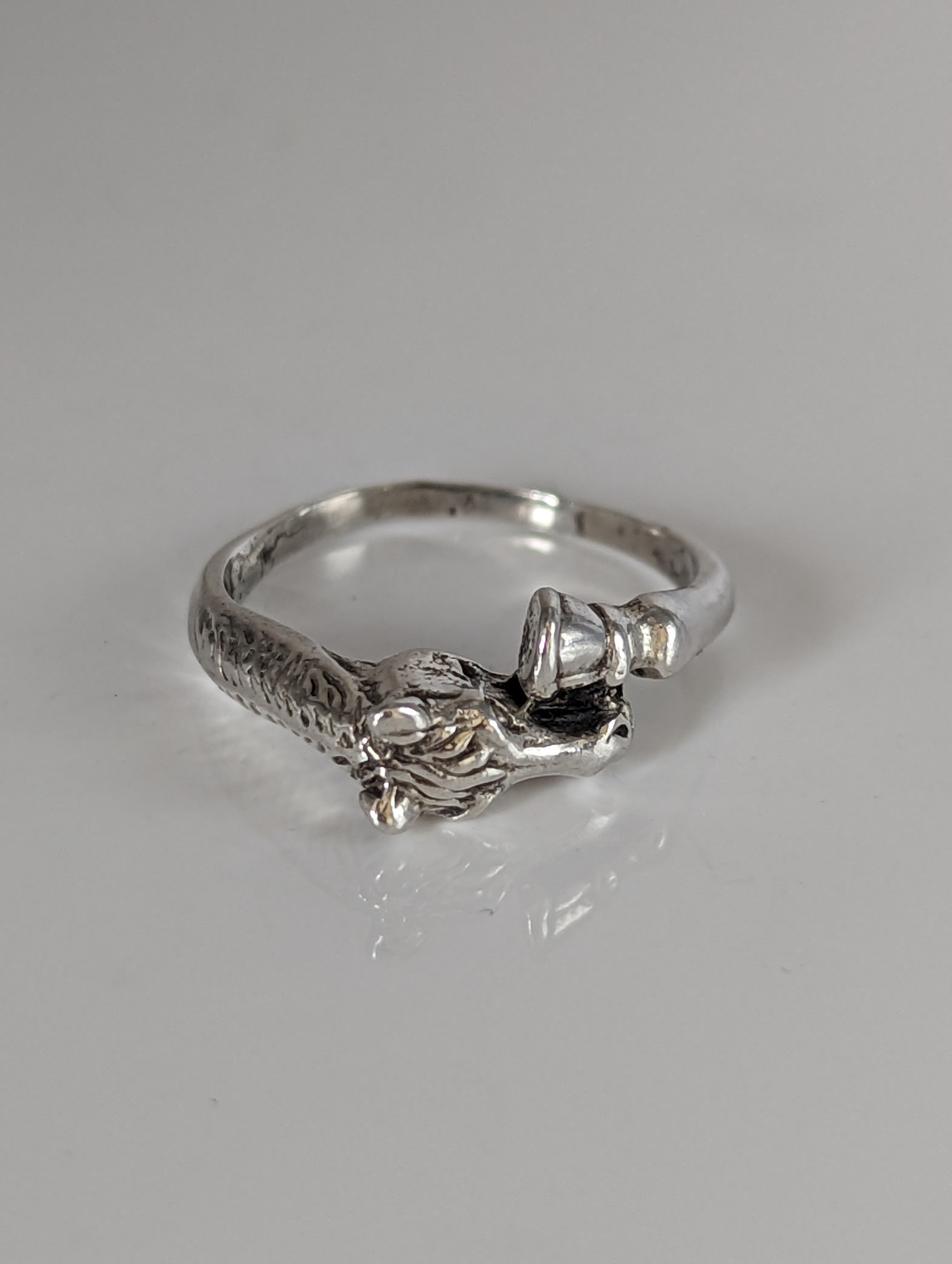 925 Silver Horse Head & Hoof Ring – Equestrian Gift for Him or Her