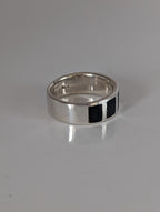 Silver Steed Black Mass Silver Band