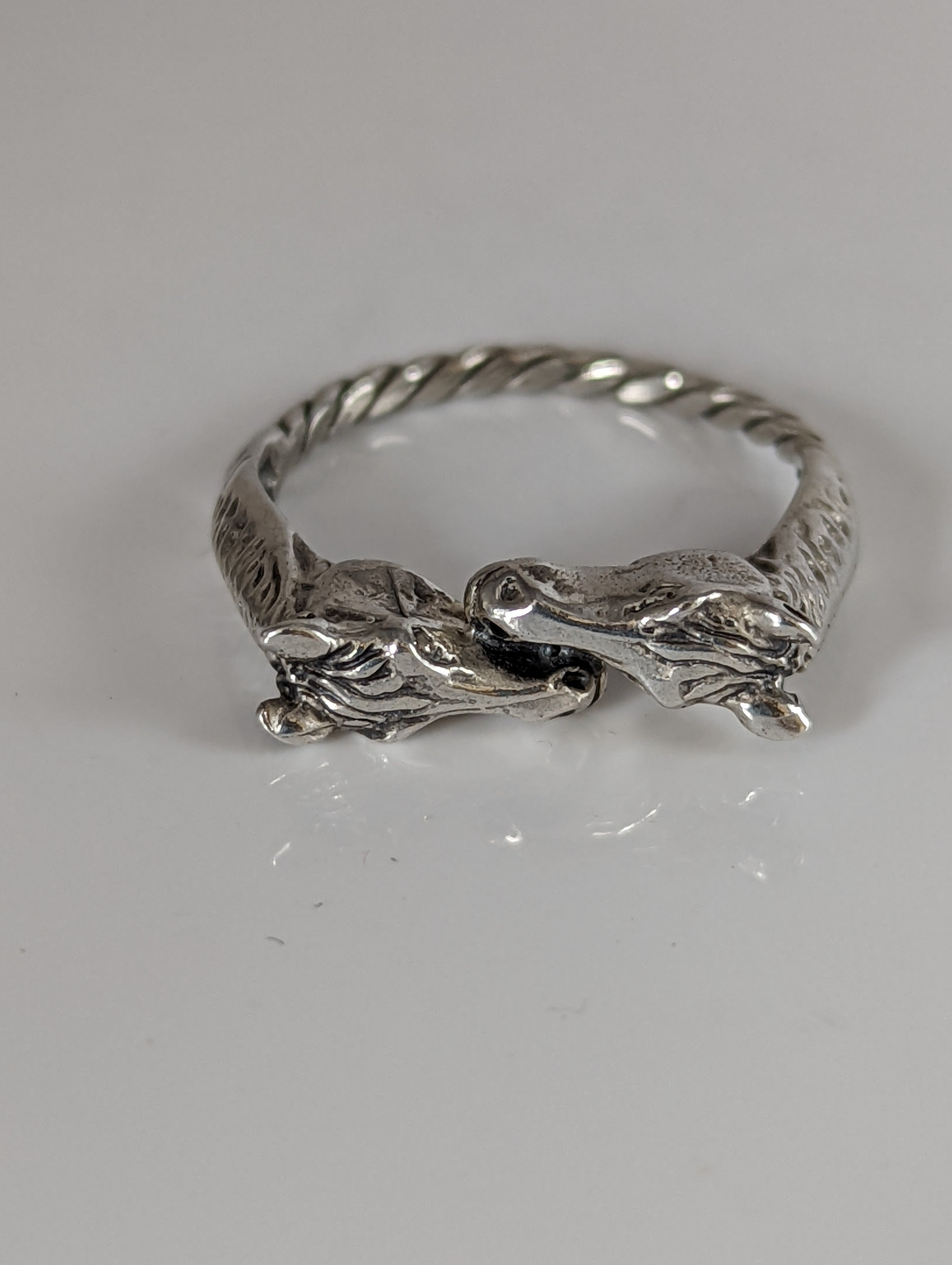 925 Silver Two Horse Heads Ring – Equestrian-Inspired Gift for Him or Her