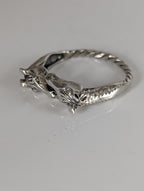 925 Silver Two Horse Heads Ring – Equestrian-Inspired Gift for Him or Her