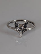 925 Silver Fox Ring – Nature-Inspired Handmade Gift for Animal Lovers