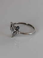 925 Silver Fox Ring – Nature-Inspired Handmade Gift for Animal Lovers