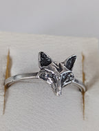 925 Silver Fox Ring – Nature-Inspired Handmade Gift for Animal Lovers