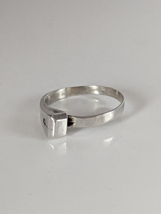 Bague Clou de sabot en Argent 925 – Cadeau équestre fait main pour Lui ou Elle