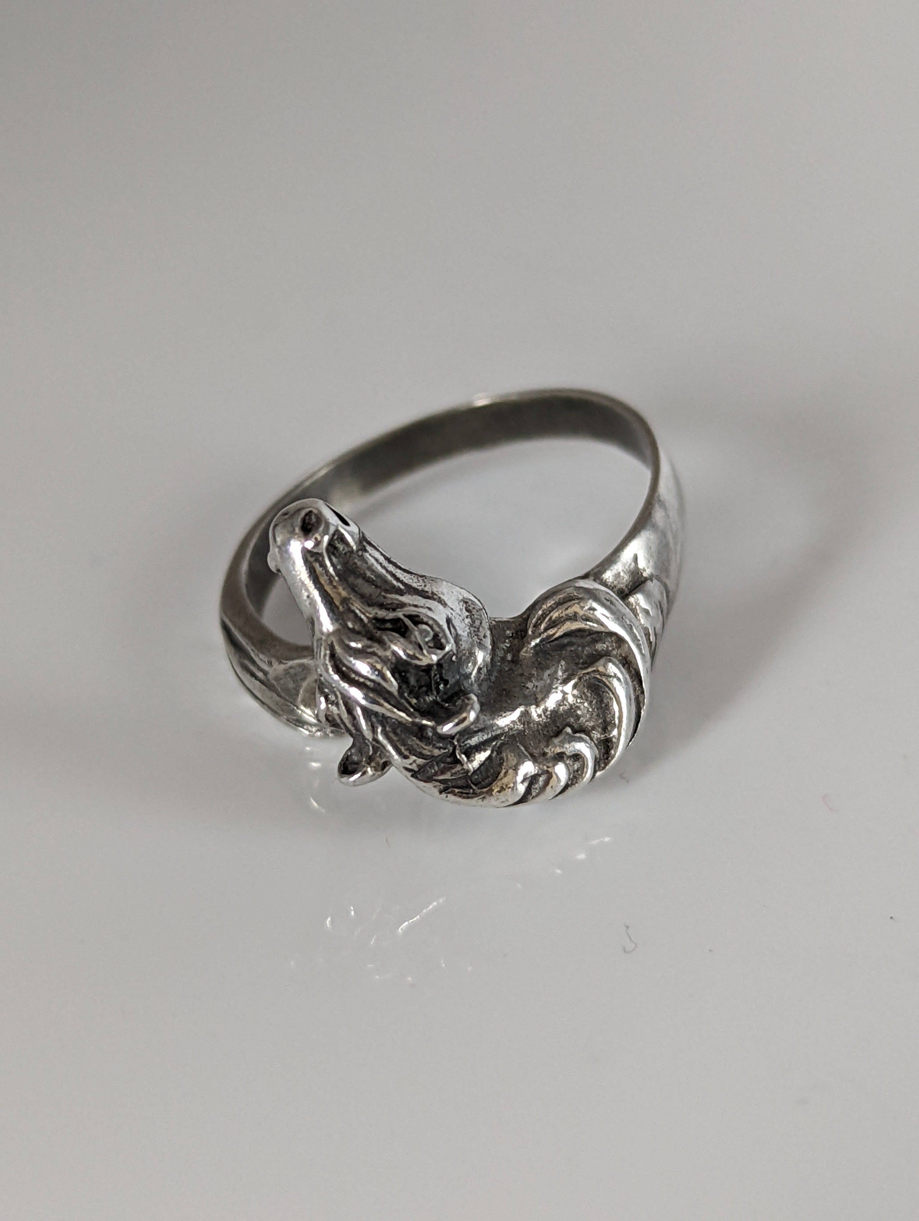 925 Silver Steed Horse Head Ring – Bold Equestrian Statement for Him or Her