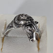 925 Silver Steed Horse Head Ring – Bold Equestrian Statement for Him or Her