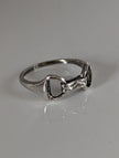 925 Silver Snaffle Bit Ring – Equestrian Jewellery for Him & Her
