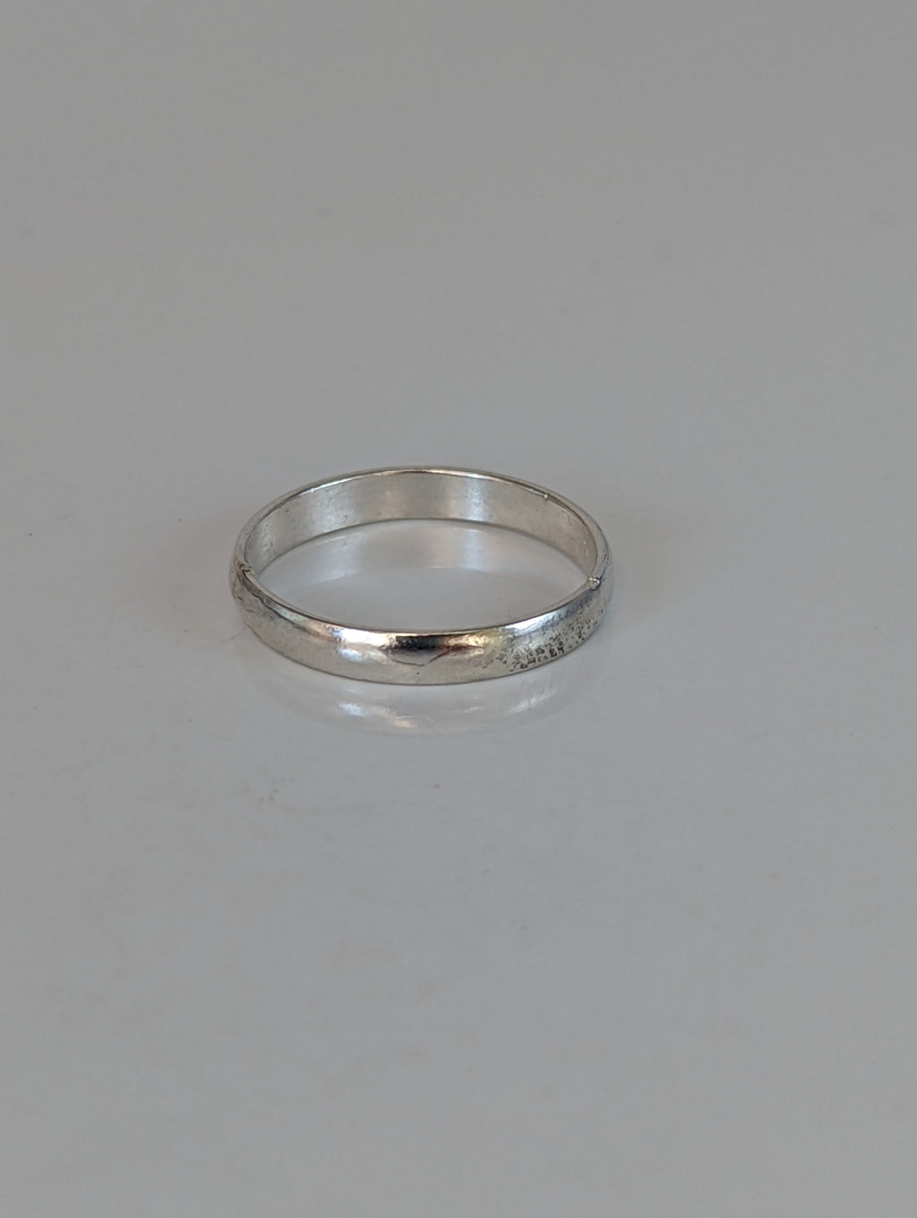 925 Silver Plain Band Ring – Unisex Equestrian-Inspired Minimalist Ring