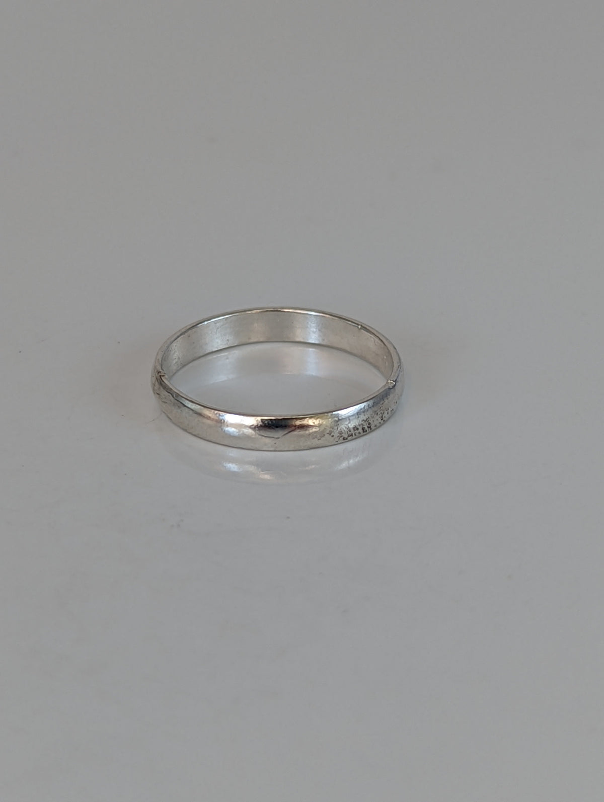 925 Silver Plain Band Ring – Unisex Equestrian-Inspired Minimalist Ring