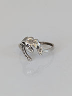 925 Silver Horseshoe, Acorn & Oak Leaf Ring – Symbolic Nature Gift