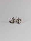 Silver Steed Small Horseshoe Stud Earrings 1