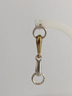 Silver Steed Snaffle Bit Stud Earrings