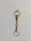 Silver Steed Snaffle Bit Stud Earrings