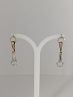 Silver Steed Snaffle Bit Stud Earrings