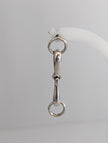 Silver Steed Snaffle Bit Stud Earrings