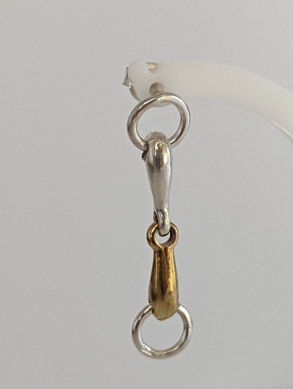 Silver Steed Snaffle Bit Stud Earrings