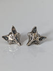 Silver Steed Fox Head Stud Earrings