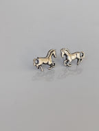 Silver Steed Small Silver Horse Stud Earrings 2