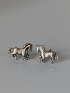 Silver Steed Small Silver Horse Stud Earrings 2