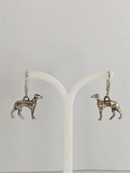 Silver Steed Dropped Greyhound Earrings