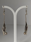 Silver Steed Tulip Dangling Earrings