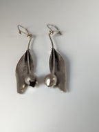 Silver Steed Tulip Dangling Earrings