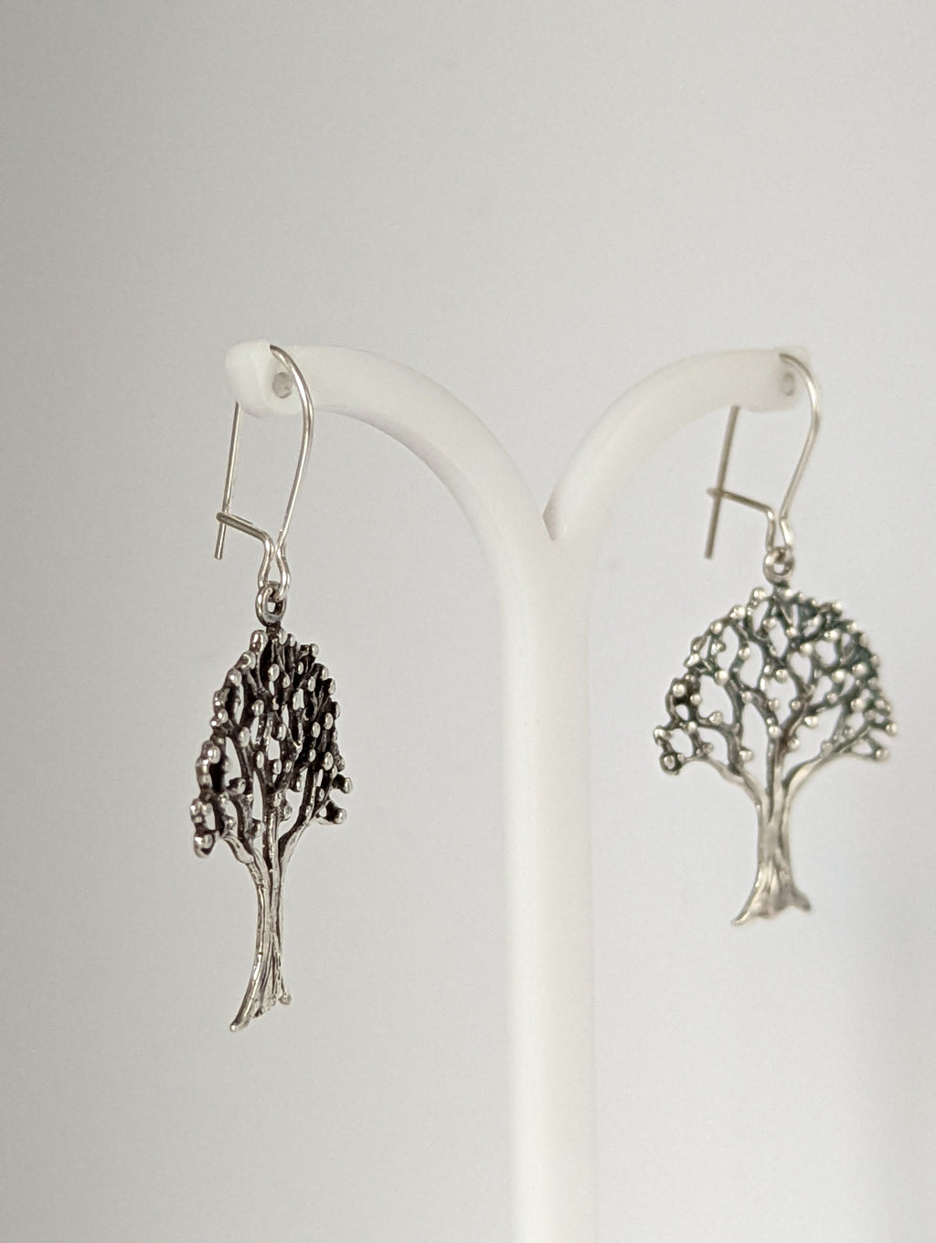 Silver Steed Fruit Tree Dangling Earrings