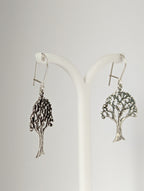 Silver Steed Fruit Tree Dangling Earrings