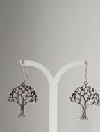 Silver Steed Fruit Tree Dangling Earrings