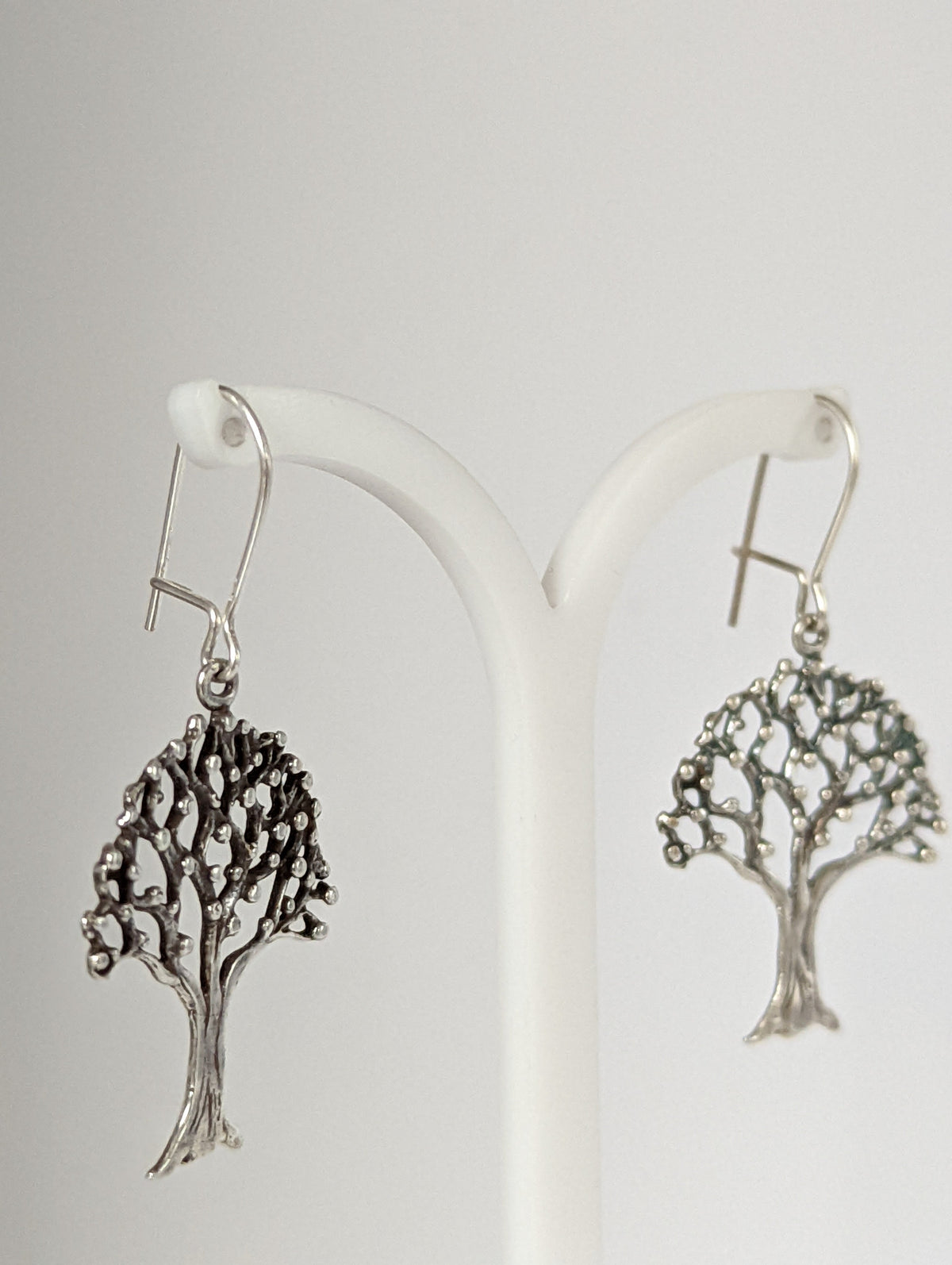 Silver Steed Fruit Tree Dangling Earrings