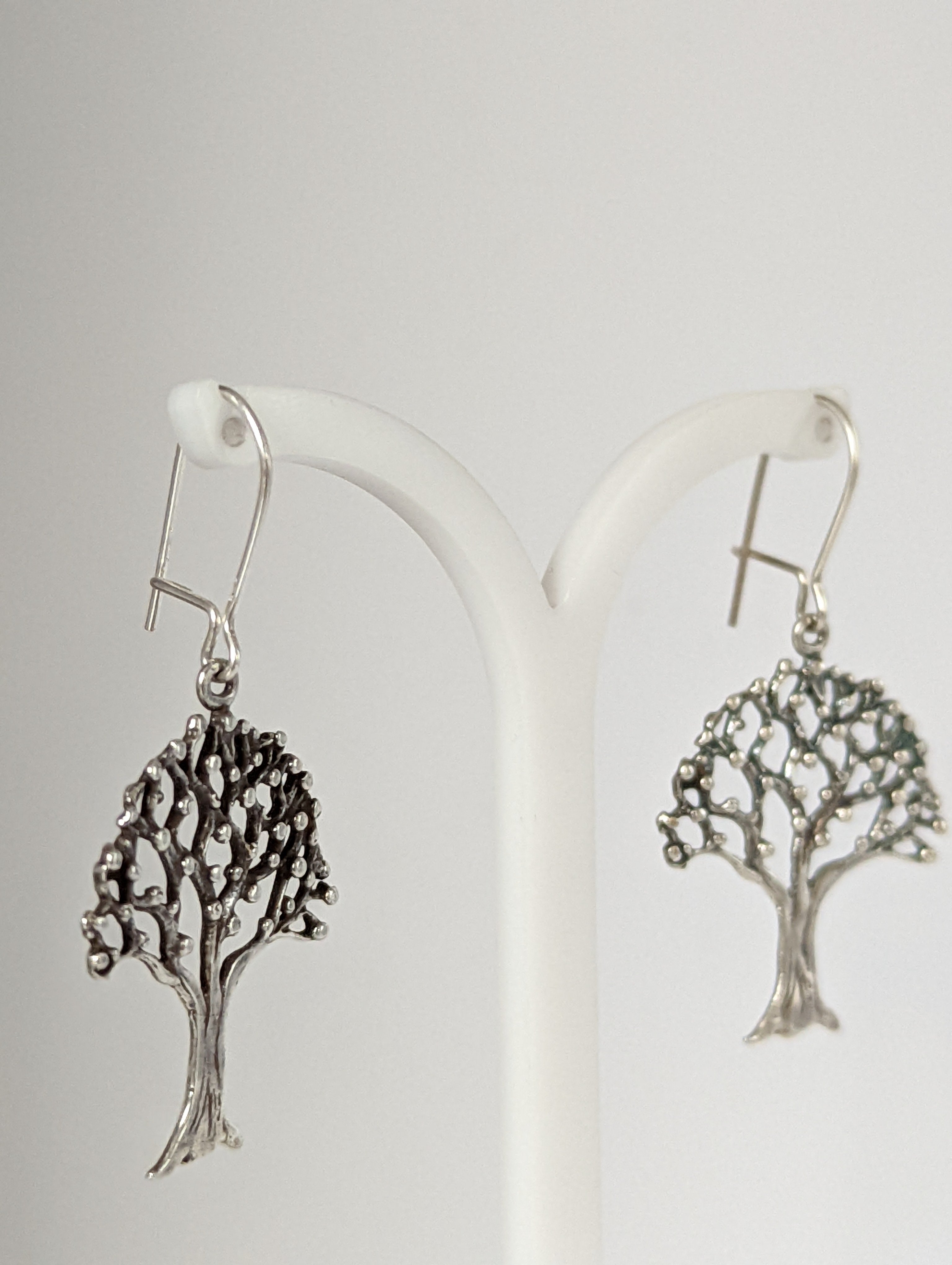 Silver Steed Fruit Tree Dangling Earrings