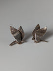 Silver Steed Bird Stud Earrings