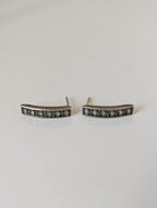 Silver Steed Greek Motive Stud Earrings
