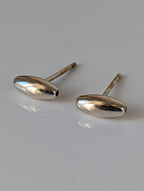 Silver Steed Grain or Bud Stud Earrings