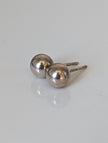 Silver Steed Balls Stud Earrings