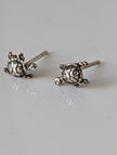 Silver Steed Turtle Stud Earrings