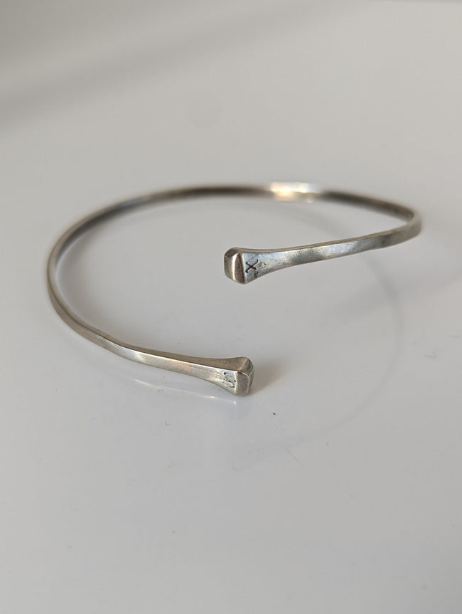 Silver Steed Hoofnail Bangle 1