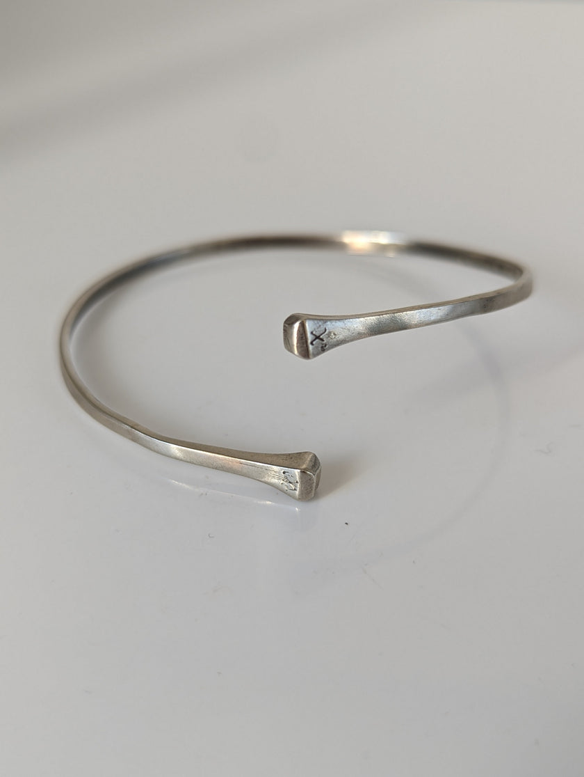 Silver Steed Hoofnail Bangle 1