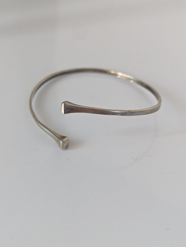 Silver Steed Hoofnail Bangle 1