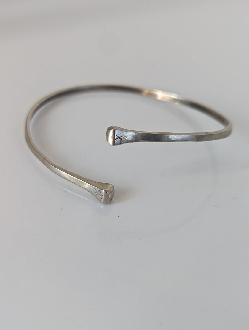 Silver Steed Hoofnail Bangle 1