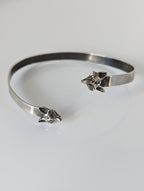 Silver Steed Fox Head Bangle