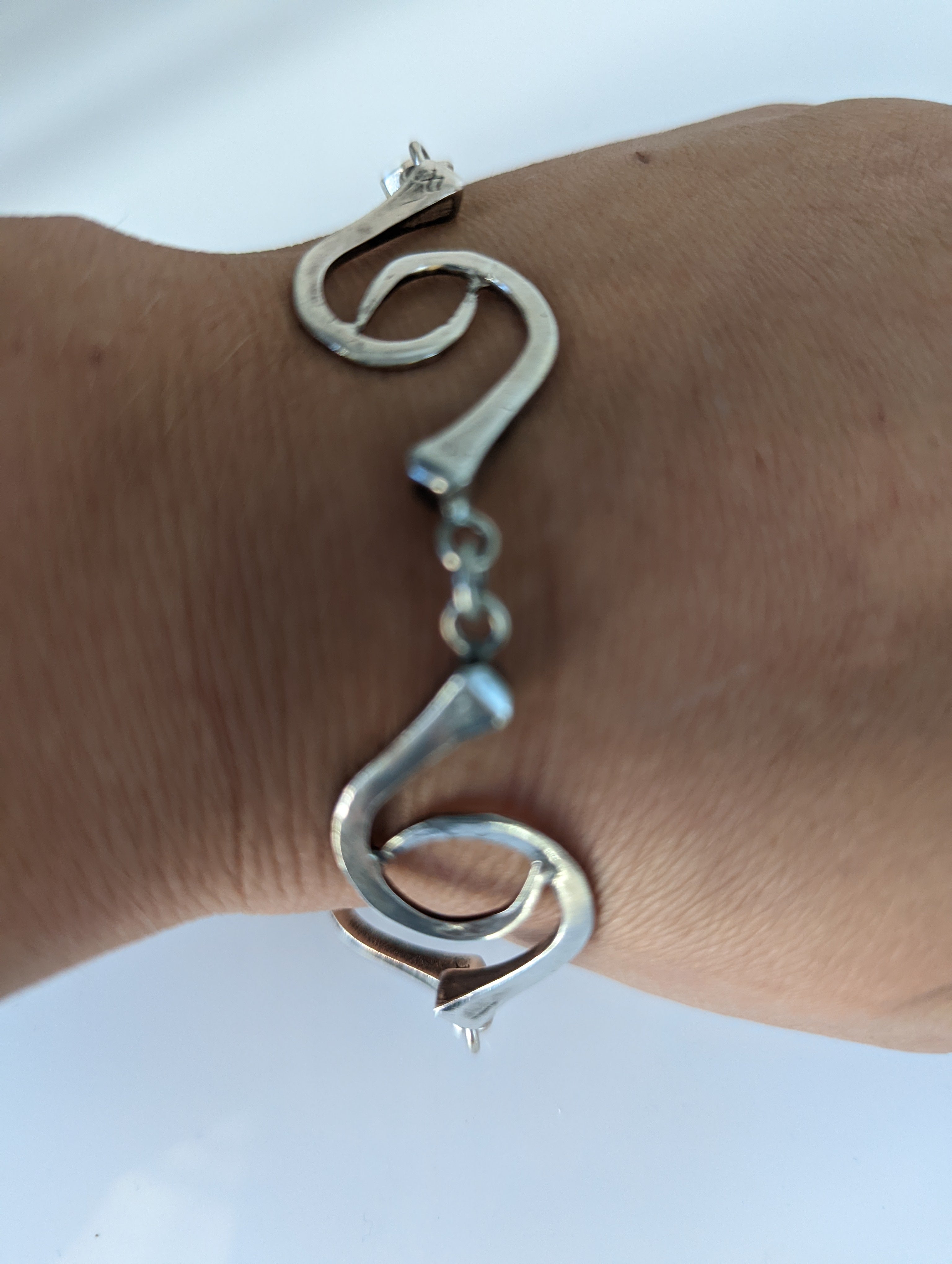 Silver Steed All about hoofnails bracelet