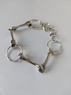 Silver Steed Large All About Snaffle Bracelet 3
