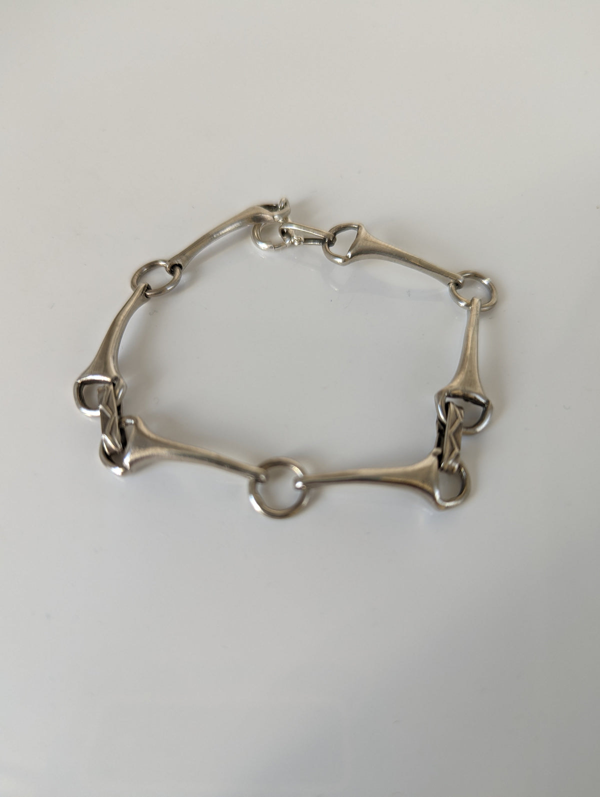 925 Sterling Silver Snaffle Bit Bracelet – Handmade Equestrian Jewellery