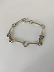 925 Sterling Silver Snaffle Bit Bracelet – Handmade Equestrian Jewellery